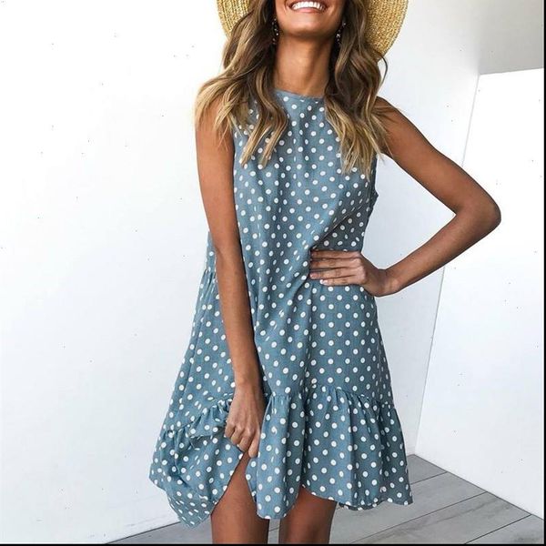polka dot dress ruffle women 2021 summer street casual slim thin beach party o neck mini sleeveless dress vestidos, Black;gray
polka dot dress ruffle women 2021 summer street casual slim thin beach party o neck mini sleeveless dress vestidos, Black;gray