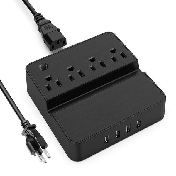smart power plugs strip surge protector with usb ports 4 outlet 5 ft cord multi protection quick charging phone stand black,us plug
smart power plugs strip surge protector with usb ports 4 outlet 5 ft cord multi protection quick charging phone stand black,us plug