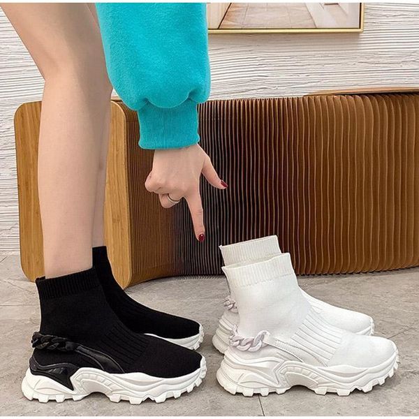 boots women's platform shoes ankle sock thick bottom solid color slip on ladies knitted female fashion shoe casual 2021, Black
boots women's platform shoes ankle sock thick bottom solid color slip on ladies knitted female fashion shoe casual 2021, Black