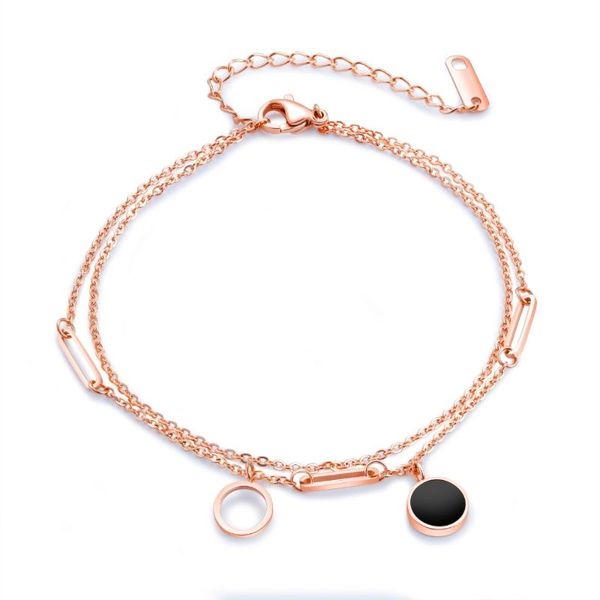 anklets fashion simple round design double layers foot anklet stainless steel rose gold color black shell beach thin jewelry, Red;blue
anklets fashion simple round design double layers foot anklet stainless steel rose gold color black shell beach thin jewelry, Red;blue