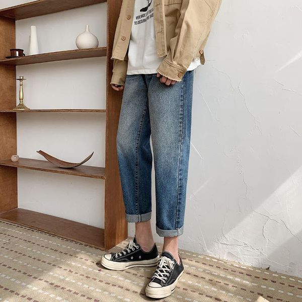 men's jeans 2021 gradient men pants spring clothing ankle-length straight fit casual denim trousers male black/blue -3xl
men's jeans 2021 gradient men pants spring clothing ankle-length straight fit casual denim trousers male black/blue -3xl
