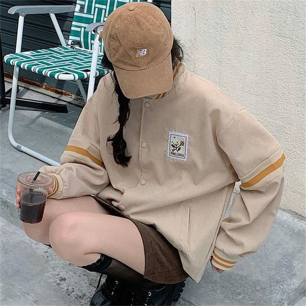 women's jackets real po of autumn clothing korean style baseball uniform all-matching loose, Black;brown
women's jackets real po of autumn clothing korean style baseball uniform all-matching loose, Black;brown