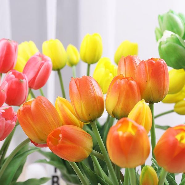 decorative flowers & wreaths 5pcs white tulip artificial flower real touch soft silicone bouquet for wedding decoration plant garen decor fa
decorative flowers & wreaths 5pcs white tulip artificial flower real touch soft silicone bouquet for wedding decoration plant garen decor fa