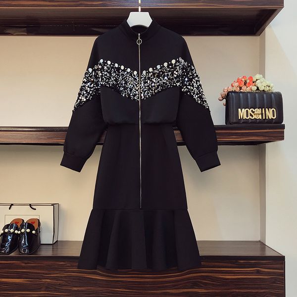 plus size 2021 winter black sequins as women's party dress long cotton mango with frizzy mermaid zipper dressed rh3k, White
plus size 2021 winter black sequins as women's party dress long cotton mango with frizzy mermaid zipper dressed rh3k, White