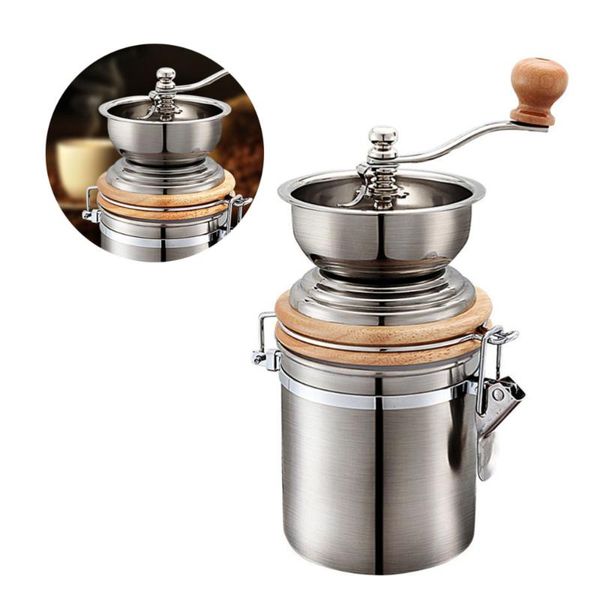 manual coffee grinders stainless steel container bean grinder mills machine hand conical burr pepper spice kitchen t
manual coffee grinders stainless steel container bean grinder mills machine hand conical burr pepper spice kitchen t