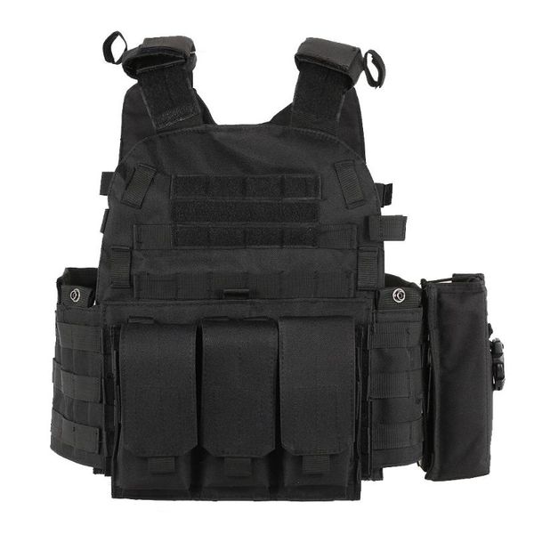 outdoor men's modular vest tactical vest combat armor vests cs training men tactical hunting with hydration pocket, Camo;black
outdoor men's modular vest tactical vest combat armor vests cs training men tactical hunting with hydration pocket, Camo;black