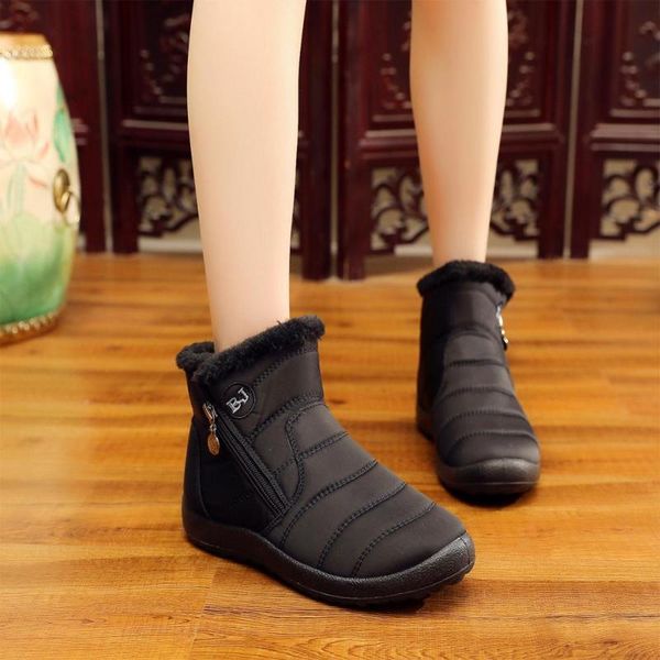 boots women warm plush shoes soft comfortable ladies waterproof durable femme round toe zipper wj021, Black
boots women warm plush shoes soft comfortable ladies waterproof durable femme round toe zipper wj021, Black