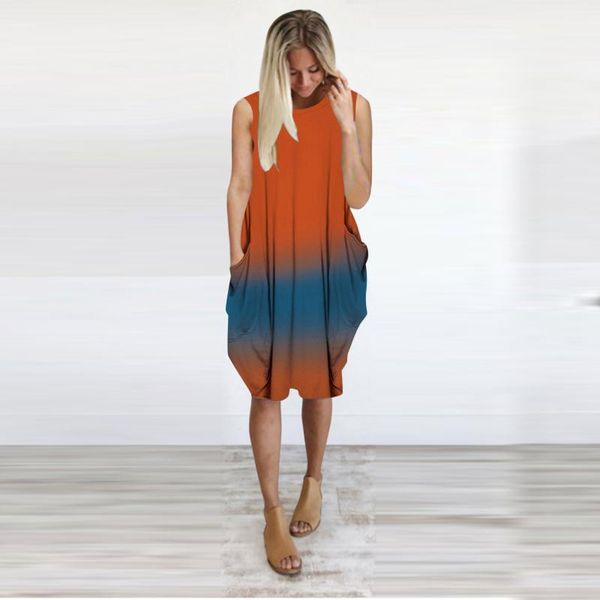 casual dresses 40# womens ladies dress plus size gradient color summer short sleeve o-neck pocket pullover knee-length sundress, Black;gray
casual dresses 40# womens ladies dress plus size gradient color summer short sleeve o-neck pocket pullover knee-length sundress, Black;gray
