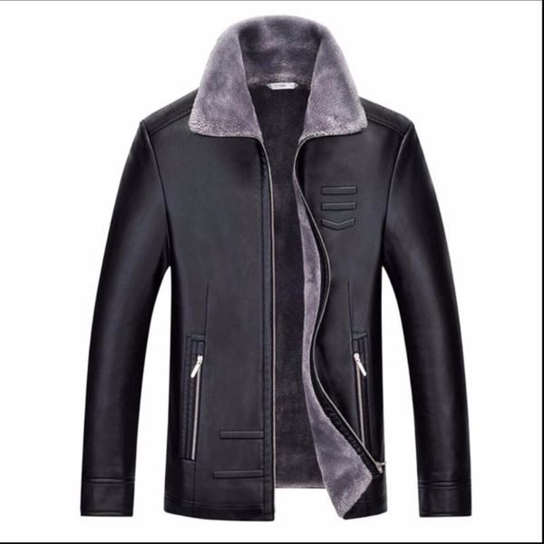 men's fur & faux m-4xl 2021 winter one piece coat pu leather design short jacket plus velvet thickening size clothing, Black
men's fur & faux m-4xl 2021 winter one piece coat pu leather design short jacket plus velvet thickening size clothing, Black