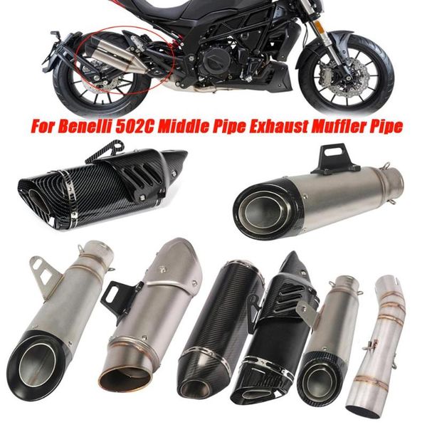 for benelli 502c until 2021 replace motorcycle link tubes tail exhaust muffler pipe conneting exhaust system set
for benelli 502c until 2021 replace motorcycle link tubes tail exhaust muffler pipe conneting exhaust system set