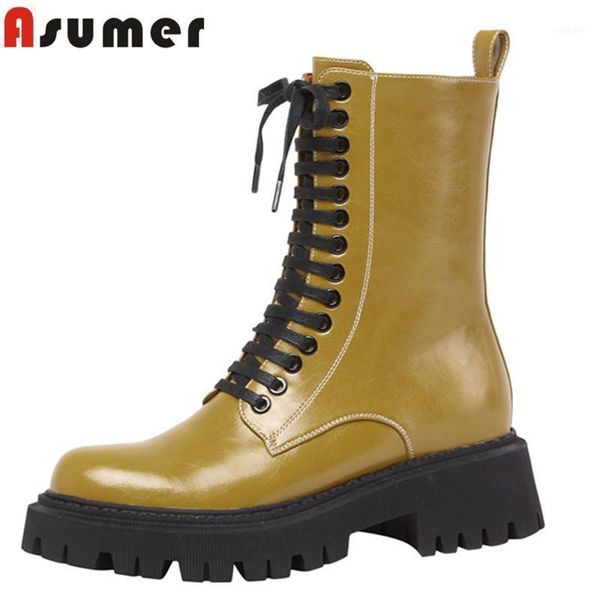 boots asumer 2021 fashion thick bottom women's motorcycle lace up punk casual shoes genuine leather ankle women11, Black
boots asumer 2021 fashion thick bottom women's motorcycle lace up punk casual shoes genuine leather ankle women11, Black