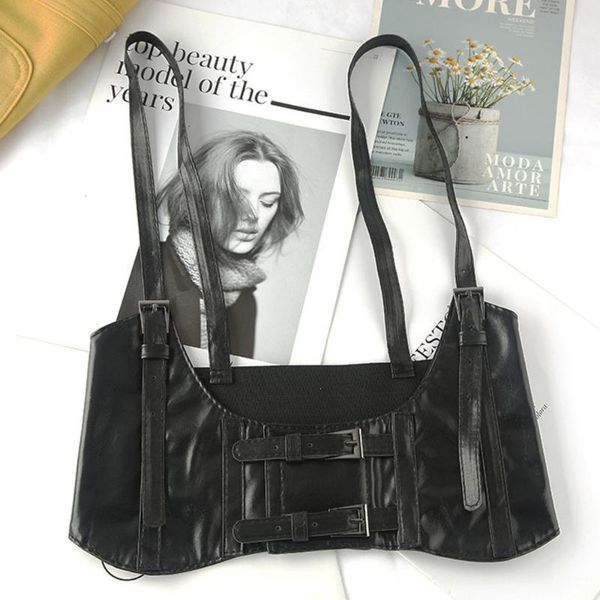 bustiers & corsets women casual gothic pu leather strap waist seal buckle corset black ins punk style cummerbunds tank, Black;white
bustiers & corsets women casual gothic pu leather strap waist seal buckle corset black ins punk style cummerbunds tank, Black;white