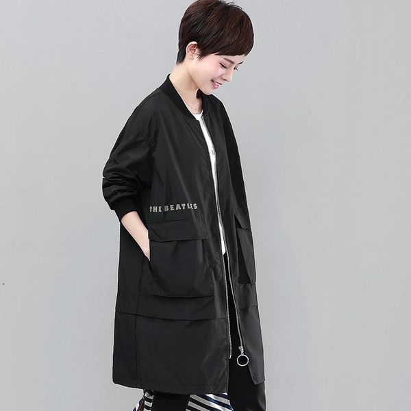 women's trench coats autumn lazy windbreaker jacket female long section 2021 spring korean loose casual black overcoat x928, Tan;black
women's trench coats autumn lazy windbreaker jacket female long section 2021 spring korean loose casual black overcoat x928, Tan;black