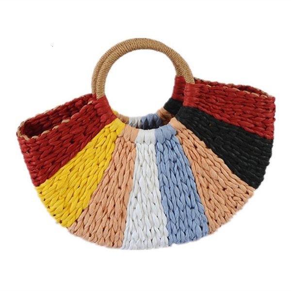 rattan capacity designer wicker 2021 straw woven color round bucket hand holiday fashion women's bag, Black;red
rattan capacity designer wicker 2021 straw woven color round bucket hand holiday fashion women's bag, Black;red