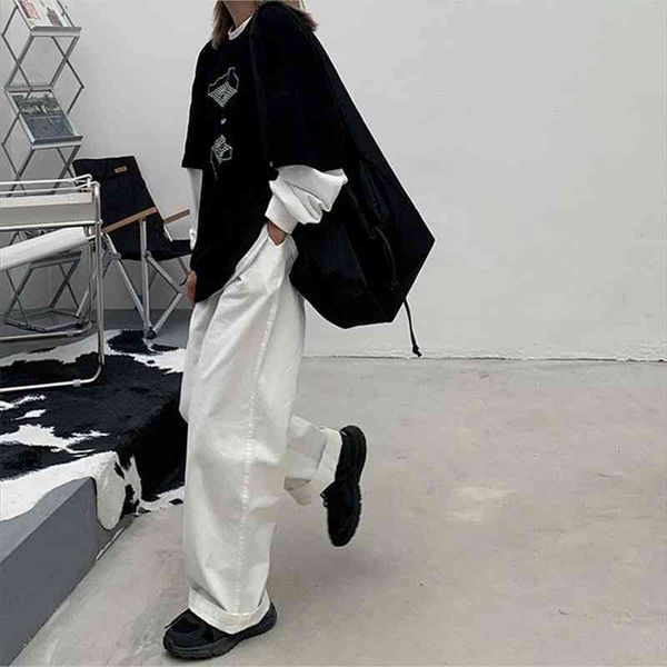 korean style white wide leg pants women oversize hip hop streetwear loose trousers for female high waist kpop fashion, Black;white
korean style white wide leg pants women oversize hip hop streetwear loose trousers for female high waist kpop fashion, Black;white