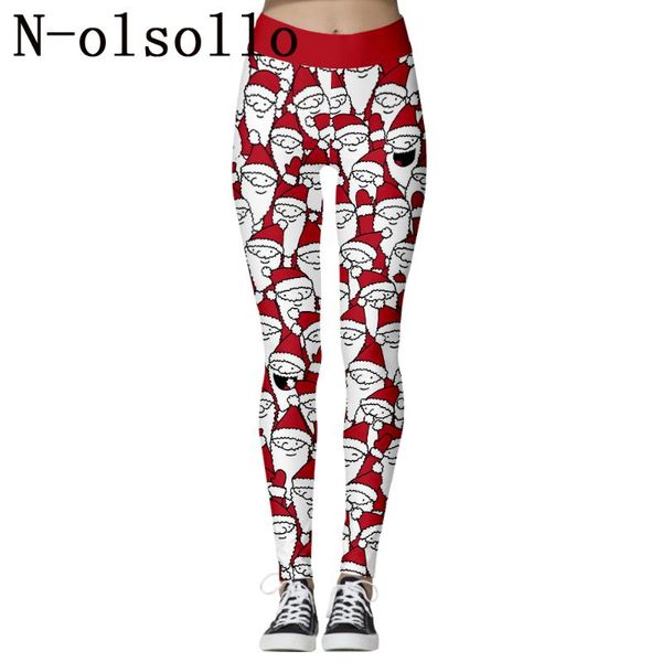 women's leggings n-olsollo 3d printed santa claus red pants high waist workout fitness gymn jeggings slim ankle length capris, Black
women's leggings n-olsollo 3d printed santa claus red pants high waist workout fitness gymn jeggings slim ankle length capris, Black
