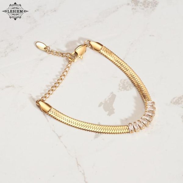 link, chain lesiem beautiful fashion gold color female gum for bracelets square zircon blade anchor factory wholesale, Black
link, chain lesiem beautiful fashion gold color female gum for bracelets square zircon blade anchor factory wholesale, Black