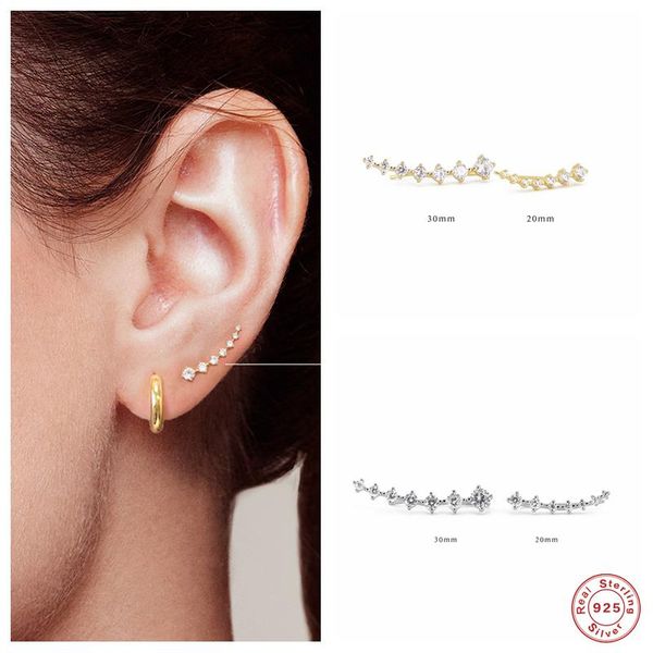 stud aide 925 sterling silver dainty cubic zirconia earring climber long line shape ear crawlers earrings women party jewelry, Golden;silver
stud aide 925 sterling silver dainty cubic zirconia earring climber long line shape ear crawlers earrings women party jewelry, Golden;silver