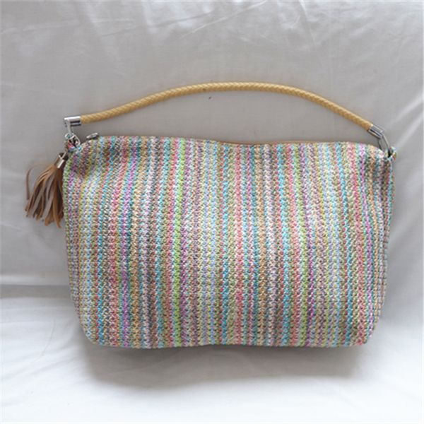 rattan capacity designer wicker straw woven seven color shoulder big holiday fashion women's bag, Black;red
rattan capacity designer wicker straw woven seven color shoulder big holiday fashion women's bag, Black;red