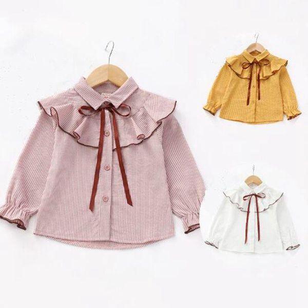shirts autumn spring baby toddler school girls blouse striped kids ruffles shirt children clothes long sleeve girl and blouses, White;black
shirts autumn spring baby toddler school girls blouse striped kids ruffles shirt children clothes long sleeve girl and blouses, White;black