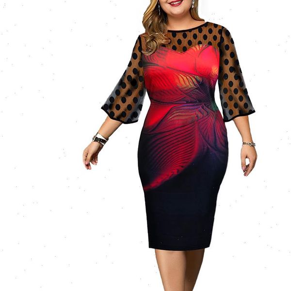 5xl transparent mesh patchwork dress polka dot vintage dress women elegant floral printed plus size dresses party dress robe, Black;gray
5xl transparent mesh patchwork dress polka dot vintage dress women elegant floral printed plus size dresses party dress robe, Black;gray