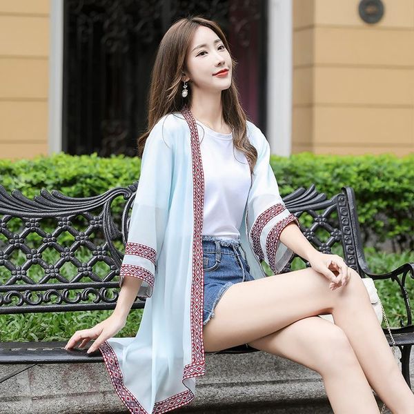 women's swimwear womens boho printed kimono beach cover up fashionable summer open front loose cardigan l thin jumper holiday, White;black
women's swimwear womens boho printed kimono beach cover up fashionable summer open front loose cardigan l thin jumper holiday, White;black
