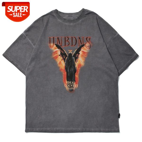 Mens Hip Hop T-Shirt 2021 Butterfly Devil Printed Washed Tshirts Loose Cotton Harajuku Tshirts Summer Short Sleeve Shirts Black #cF7A, White;black
Mens Hip Hop T-Shirt 2021 Butterfly Devil Printed Washed Tshirts Loose Cotton Harajuku Tshirts Summer Short Sleeve Shirts Black #cF7A, White;black