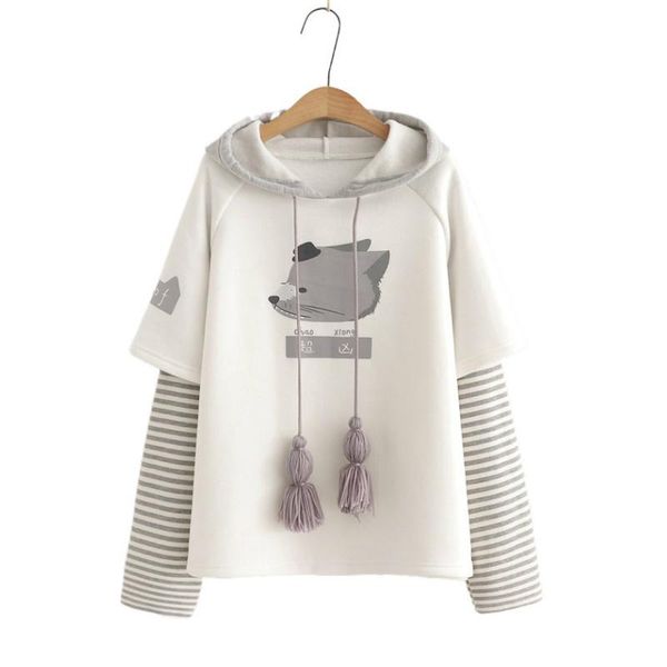 women's hoodies & sweatshirts 2021 women hooded sweatshirt casual loose long sleeve arrival cartoon print patchwork female sweet style, Black
women's hoodies & sweatshirts 2021 women hooded sweatshirt casual loose long sleeve arrival cartoon print patchwork female sweet style, Black