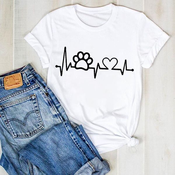 women lady cartoon dog love cat paw pet short sleeve summer ladies t tee tshirt womens female shirt clothes graphic t-shirt, White
women lady cartoon dog love cat paw pet short sleeve summer ladies t tee tshirt womens female shirt clothes graphic t-shirt, White
