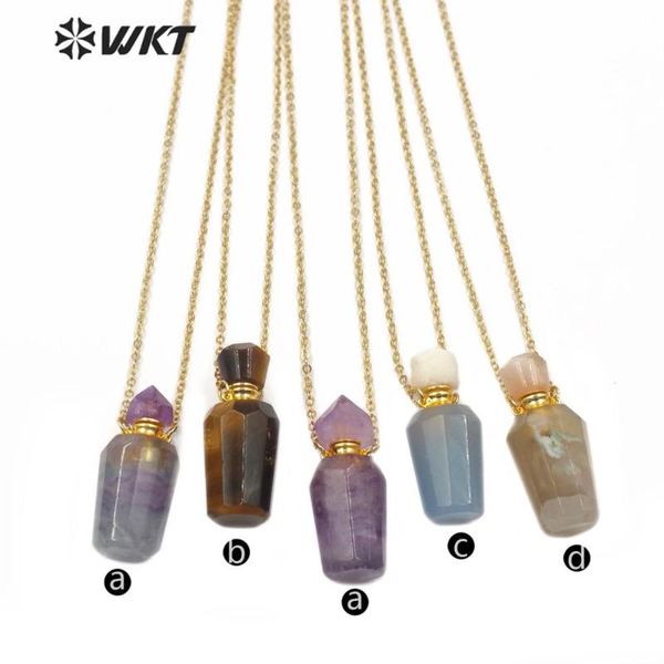pendant necklaces wt-n1175 perfume bottle necklace natural stone with gold electroplated chain elegant, Silver
pendant necklaces wt-n1175 perfume bottle necklace natural stone with gold electroplated chain elegant, Silver