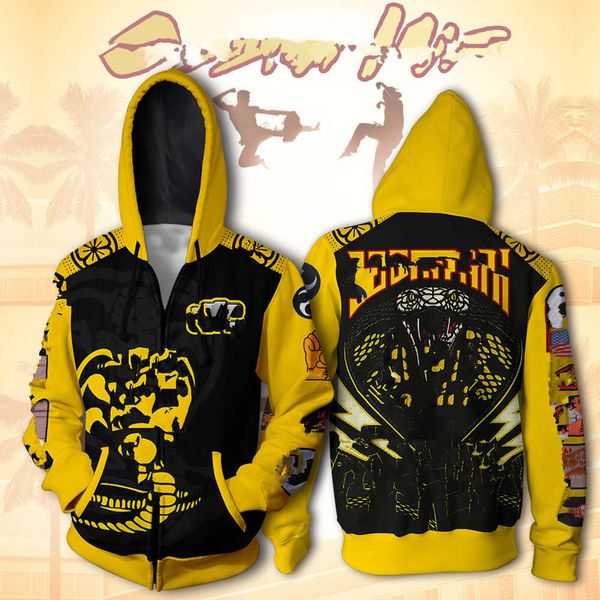 trendy hoodies brand eye snake karate boy 3d printing hooded cardigan men's loose wide sweater, Black
trendy hoodies brand eye snake karate boy 3d printing hooded cardigan men's loose wide sweater, Black