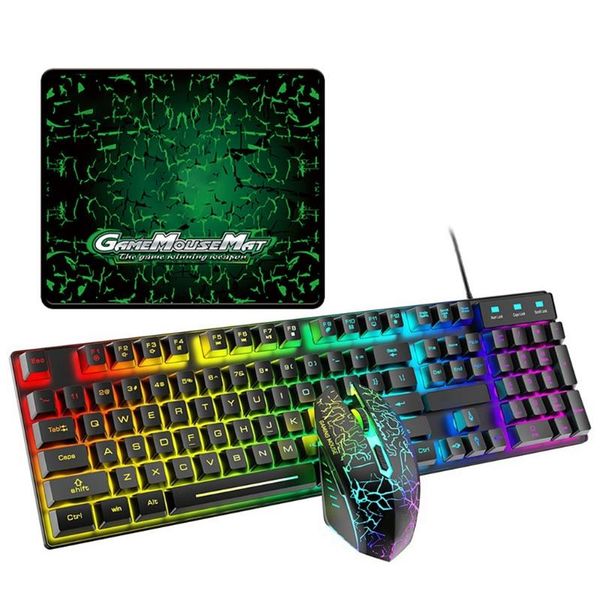 keyboards 2021 t6rgb luminous wired gaming keyboard and mouse set with large pad usb kit
keyboards 2021 t6rgb luminous wired gaming keyboard and mouse set with large pad usb kit