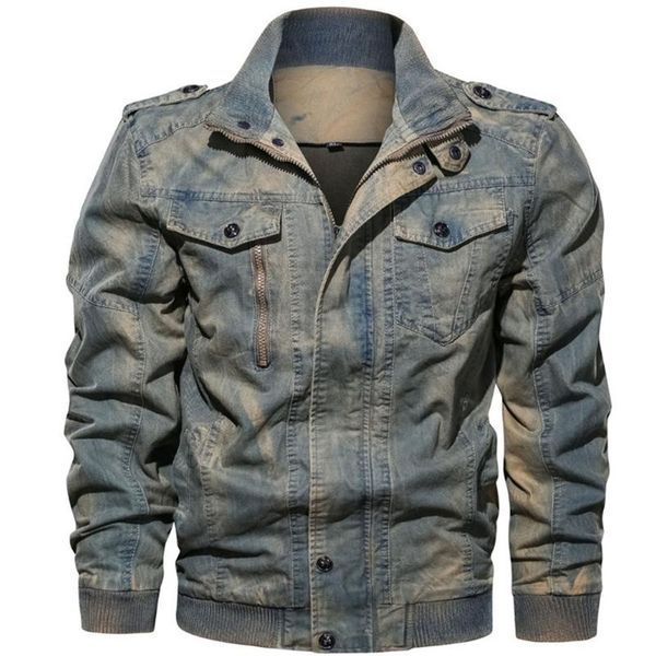 men's jackets est military denim jacket coat men spring autumn zipper cotton male slim fit vintage big size 6xl, Black;brown
men's jackets est military denim jacket coat men spring autumn zipper cotton male slim fit vintage big size 6xl, Black;brown