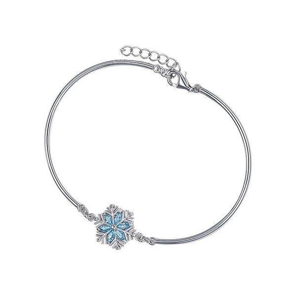 bangle the launch christmas and valentine's day gift snow bracelet in silver with blue crystal, Black
bangle the launch christmas and valentine's day gift snow bracelet in silver with blue crystal, Black