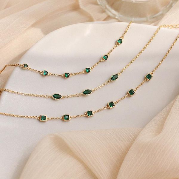 charm bracelets minar dainty luxury green color cz stone bracelet for women gold chain square leaves love heart zircon jewelry, Golden;silver
charm bracelets minar dainty luxury green color cz stone bracelet for women gold chain square leaves love heart zircon jewelry, Golden;silver
