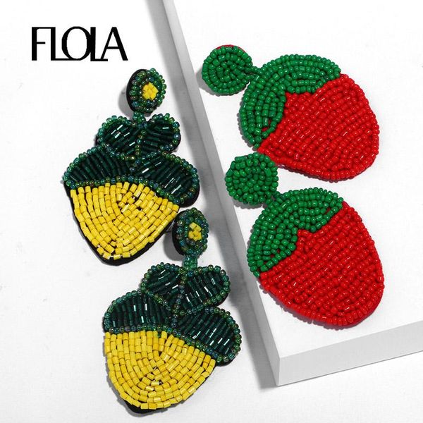 dangle & chandelier flola red beaded fruit earrings pineapple statement large strawberry drop woman pendientes summer jewelry boho ersq92, Silver
dangle & chandelier flola red beaded fruit earrings pineapple statement large strawberry drop woman pendientes summer jewelry boho ersq92, Silver