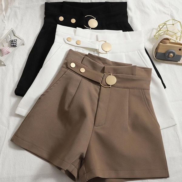 women's shorts high waisted for women 2021 autumn korean fashion wide leg solid blazer office work pantalones cortps de mujer, White;black
women's shorts high waisted for women 2021 autumn korean fashion wide leg solid blazer office work pantalones cortps de mujer, White;black