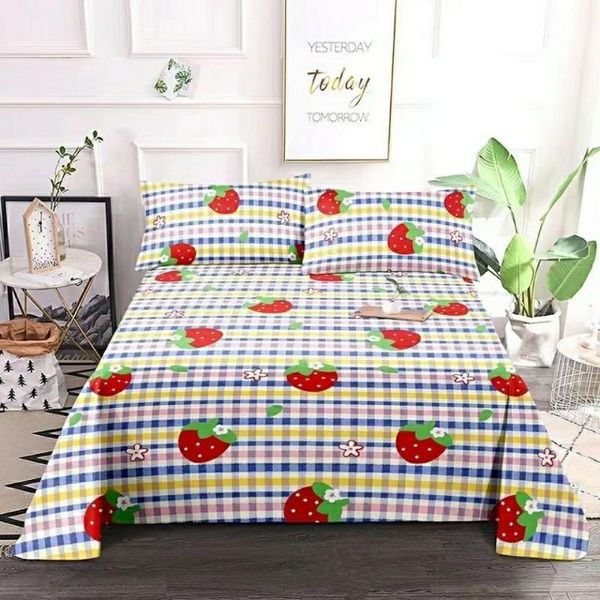 sheets & sets strawberry lattice 1pc bed sheet/ 3pcs sheet + case pure cotton thicken encrypted coarse cloth
sheets & sets strawberry lattice 1pc bed sheet/ 3pcs sheet + case pure cotton thicken encrypted coarse cloth