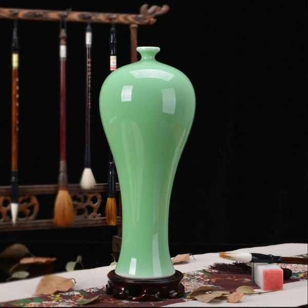 vases jingdezhen ceramic antique vase pure handmade beauty bean green glaze living room decorations handicraft porcelain
vases jingdezhen ceramic antique vase pure handmade beauty bean green glaze living room decorations handicraft porcelain