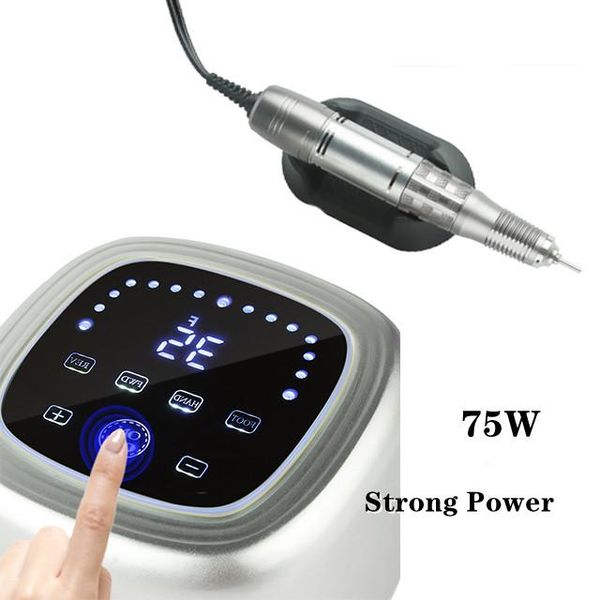 nail drill & accessories 35000rpm electric machine strong power 75w manicure art kit polish nails led display file
nail drill & accessories 35000rpm electric machine strong power 75w manicure art kit polish nails led display file