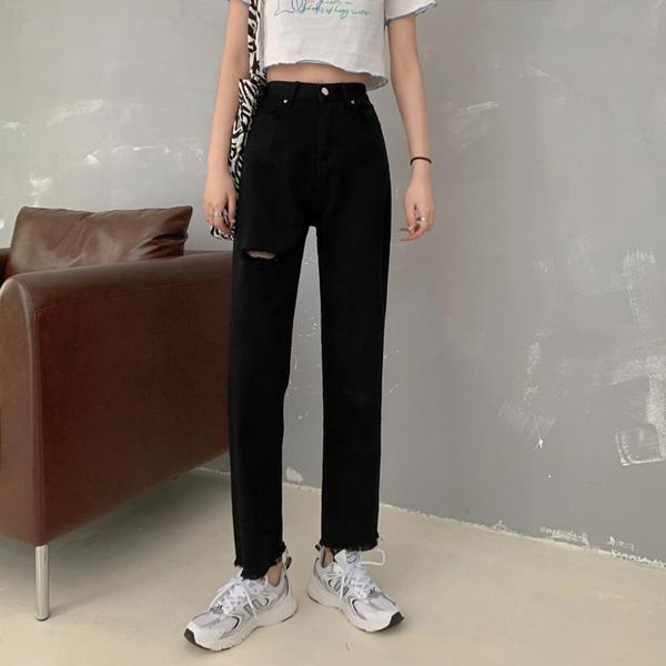 women's jeans 3206 women thin high waist ripped wide leg pants small straight, Blue
women's jeans 3206 women thin high waist ripped wide leg pants small straight, Blue