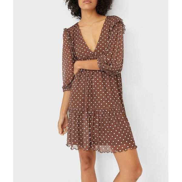 casual dresses dots print a-line for women mesh lantern sleeve ruffles deep v neck high waist woman dress plus size, Black;gray
casual dresses dots print a-line for women mesh lantern sleeve ruffles deep v neck high waist woman dress plus size, Black;gray