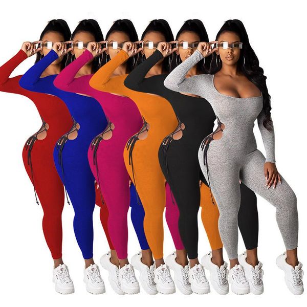 women's jumpsuits & rompers autumn women bodycon bodysuit long sleeve active wear slim skinny clubwear solid bandage hollow casual jump, Black;white
women's jumpsuits & rompers autumn women bodycon bodysuit long sleeve active wear slim skinny clubwear solid bandage hollow casual jump, Black;white