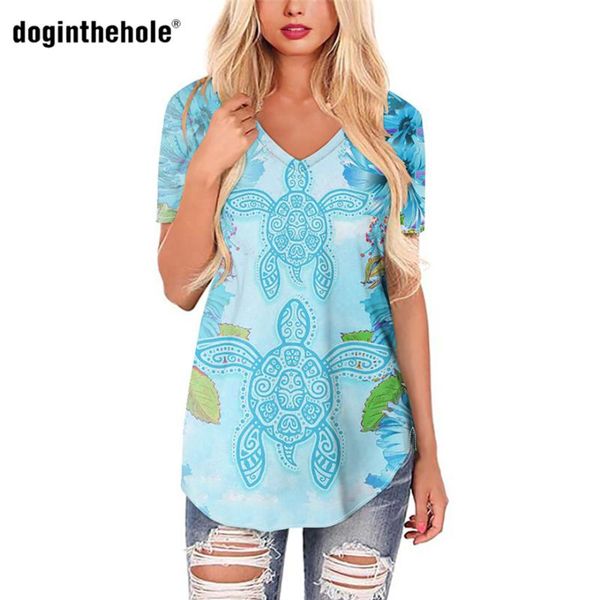 women's t-shirt doginthehole v-neck women t shirt sea turtle polynesian tribal summer print style plus size to 4xl short tee for femal, White
women's t-shirt doginthehole v-neck women t shirt sea turtle polynesian tribal summer print style plus size to 4xl short tee for femal, White
