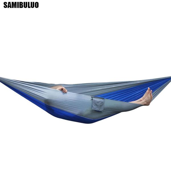 hammocks portable single person hammock outdoor backpacking travel survival hunting sleeping bed 230*90cm
hammocks portable single person hammock outdoor backpacking travel survival hunting sleeping bed 230*90cm