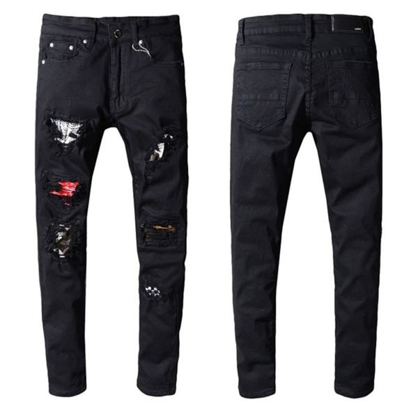2021 Amir Mens jean Distrsed Ripped Bikers Luxury Digner Jeans Slim Fit Motorcycle Biker Denim For Men S Black pour homm, Blue
2021 Amir Mens jean Distrsed Ripped Bikers Luxury Digner Jeans Slim Fit Motorcycle Biker Denim For Men S Black pour homm, Blue