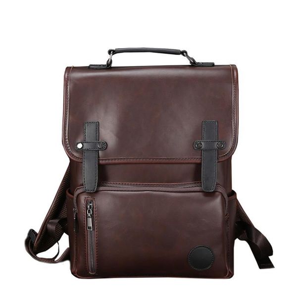 backpack men fashion vintage teenage school business casual travel bag pu leather large capacity multifunctional bookbags
backpack men fashion vintage teenage school business casual travel bag pu leather large capacity multifunctional bookbags
