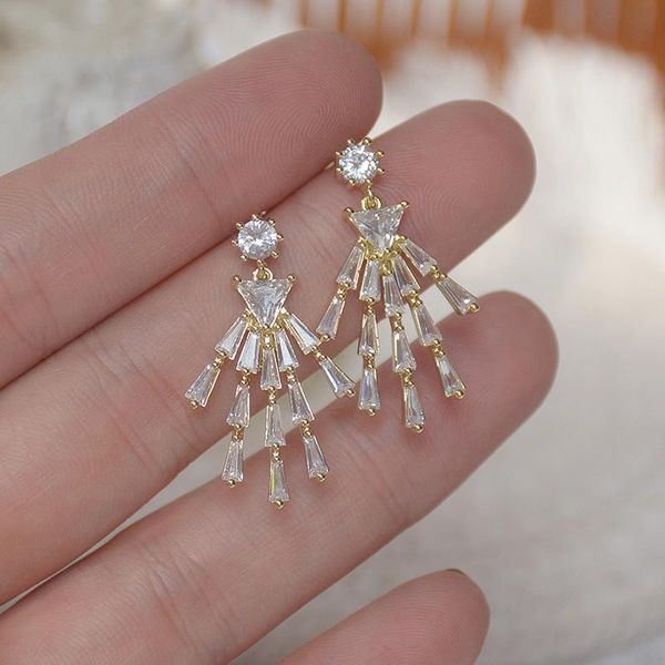 stud s925 sterling silver needle delicate zircon cz geometric earrings for women 14k real gold elegant, Golden;silver
stud s925 sterling silver needle delicate zircon cz geometric earrings for women 14k real gold elegant, Golden;silver