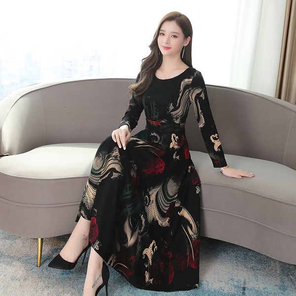 2021 new autumn winter party black maxi elegant print ladies es vintage women pp270 baio, Black;gray
2021 new autumn winter party black maxi elegant print ladies es vintage women pp270 baio, Black;gray