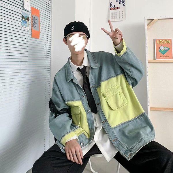 men's jackets spring and autumn 2021 denim jacket korean version of the trend hip-hop color tide brand loose handsome top, Black;brown
men's jackets spring and autumn 2021 denim jacket korean version of the trend hip-hop color tide brand loose handsome top, Black;brown